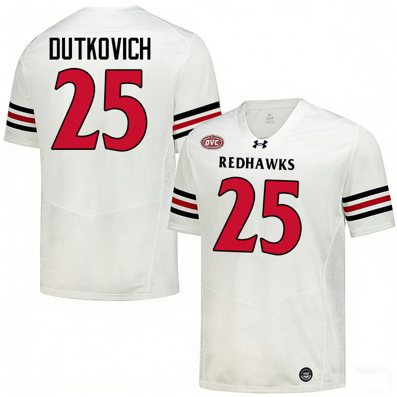 Southeast Missouri State Redhawks #25 Cole Dutkovich College Football Jerseys,Uniforms-White